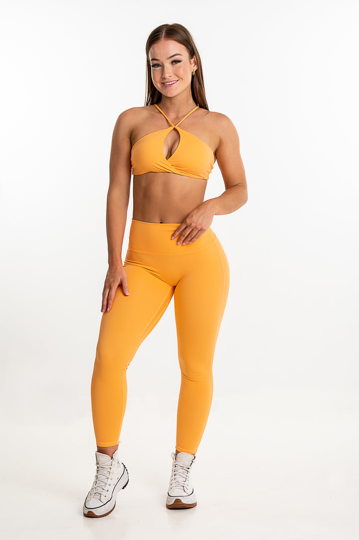 Orange V Criss Cross Scrunch Bum Leggings – StrongByMinx Activewear