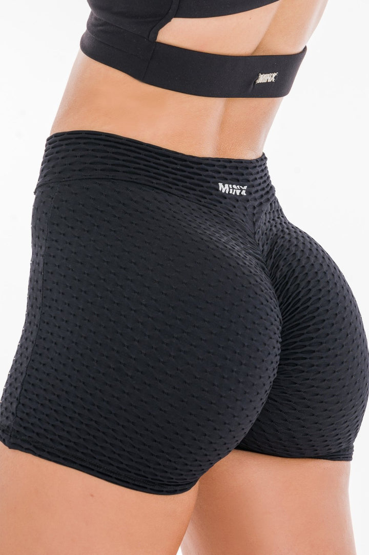 LIFTED - BOOTY SHORTS - JET BLACK - StrongByMinx